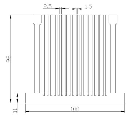 Tản nhiệt nhôm Anodized chống gỉ, Hồ sơ tản nhiệt nhôm chống ăn mòn